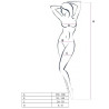 Passion - Femme Bs049 Bodystocking Blanc Taille Unique